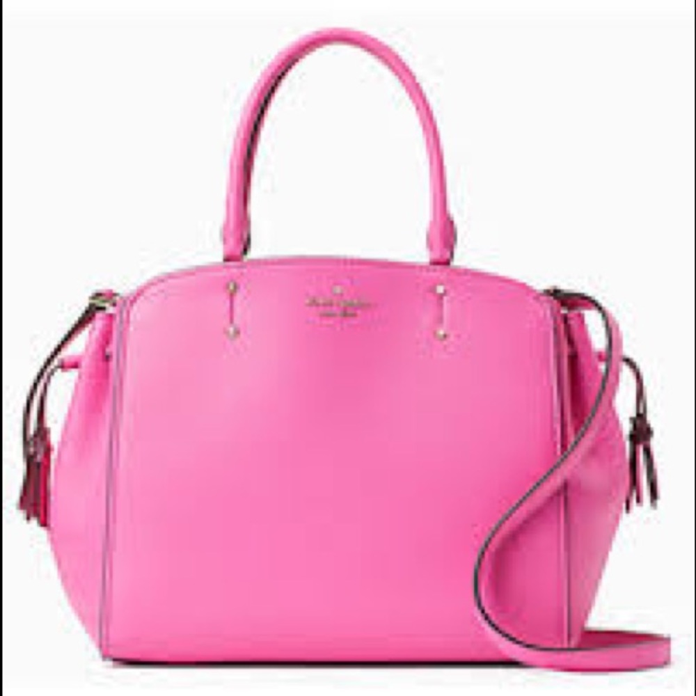 Kate Spade Bright Peony satchel and wallet